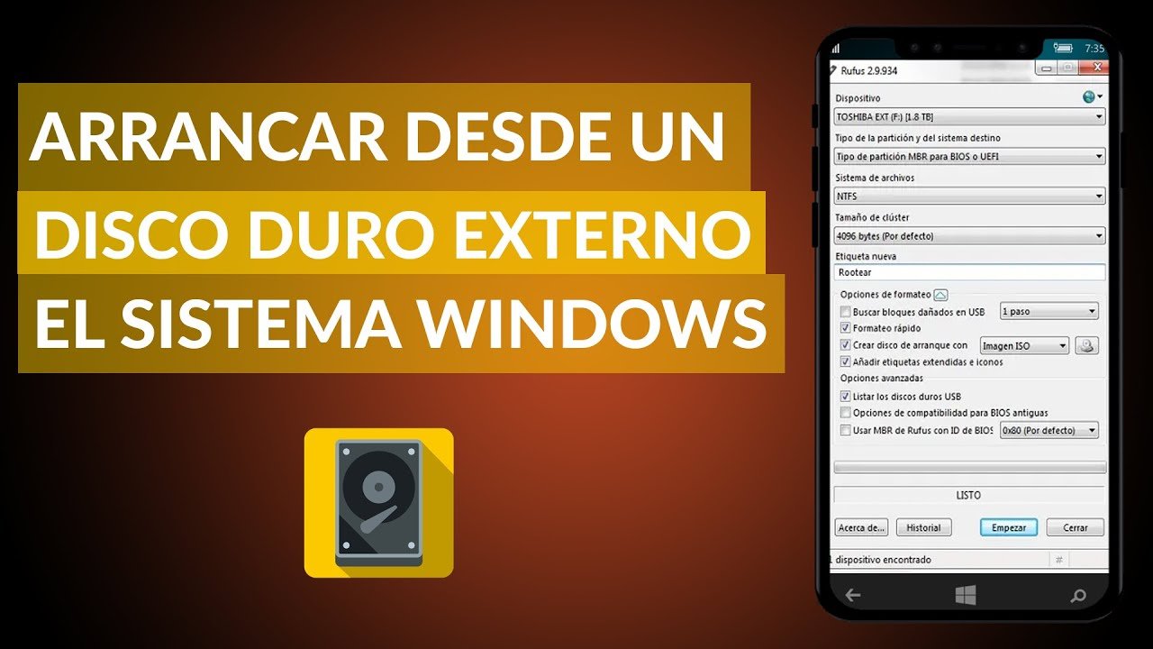 ¿Cómo se inicia un disco duro externo?