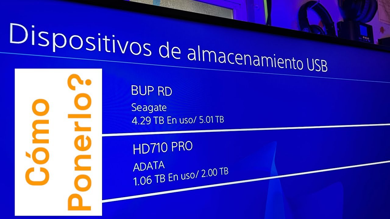 ¿Qué tipo de USB es compatible con PS4?